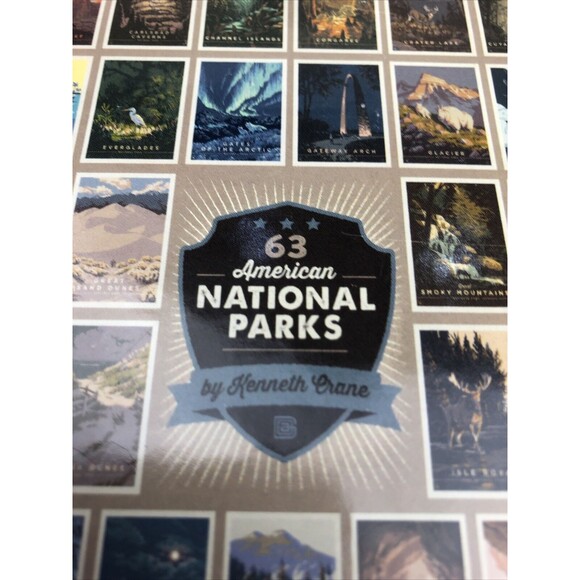 63 AMERICAN NATIONAL PARKS 500 PIECE TRUE SOUTH PUZZLE 19" × 26" NEW AND SEALED - Picture 2 of 4